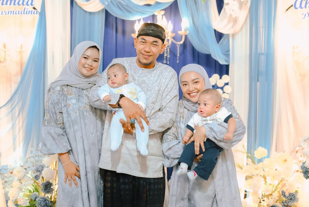 Mpok Alpa, Aji Darmaji, Sherly, dan Anak kembar mereka